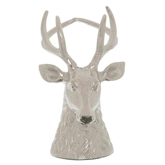 Silver Stag Wine Bottle Holder