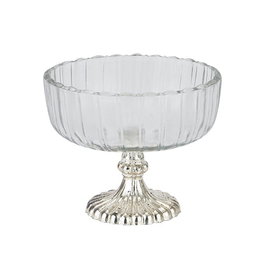 Fluted Glass Display Bowl