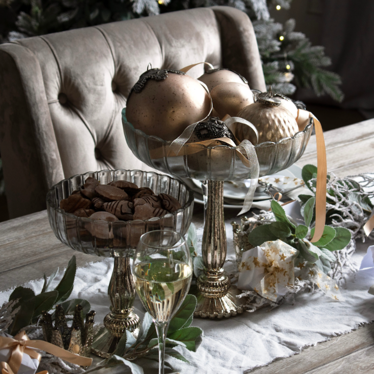 Fluted Glass Display Bowl